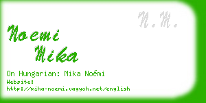 noemi mika business card